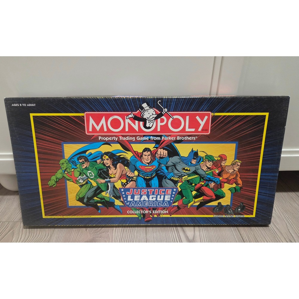 Monopoly Justice League of America Collector's Edition 1999 DC Comics Board Game